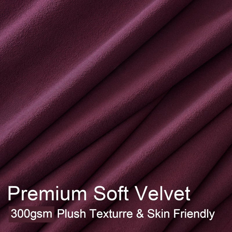 Drapenova Ruby Wine Velvet Curtains 84 Inch Length for Living Room Bedroom Elegant Luxury Pinch Pleated Drapes with Hooks Vintage Victorian Decor Room Darkening Curtain Dark Purple Red,2 Panels,40x84 Long - Image 3