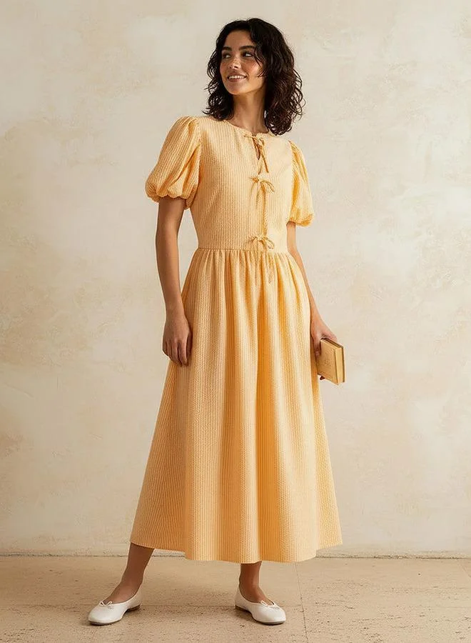 Youth Striped A-line Dress