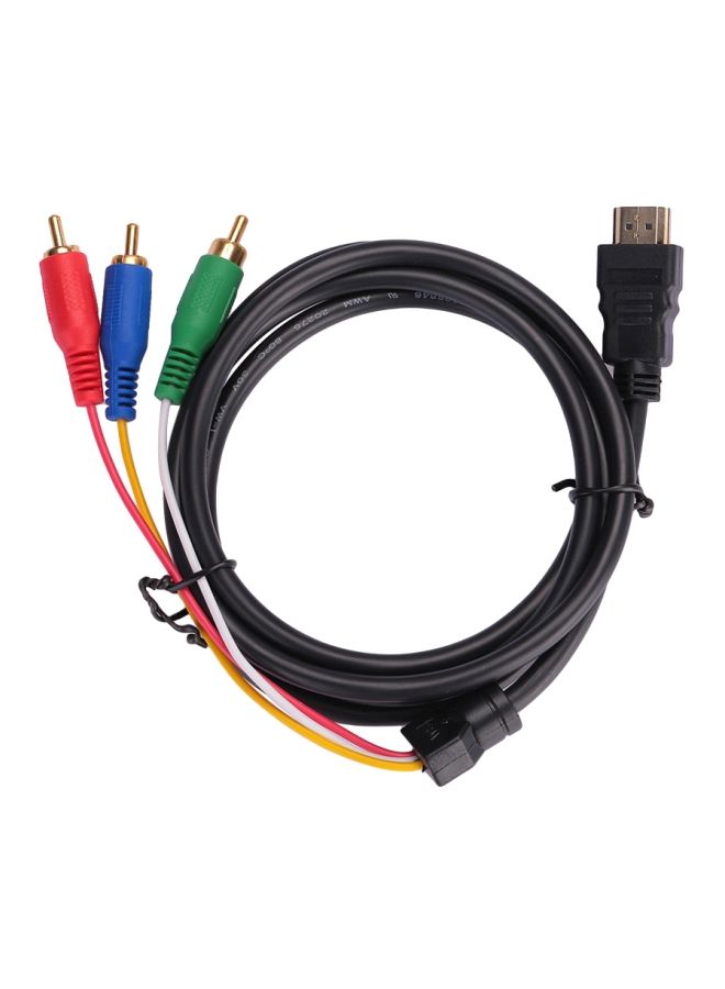 NIBEMINENT 3-RCA To HDMI Male Audio Video Cable Black/Green/Red  - Image 1