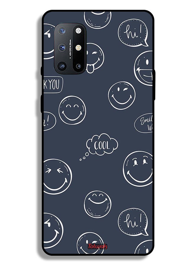 Tolwak OnePlus 8T Plus 5G Protective Case Cover Cool Faces Tags - Image 2