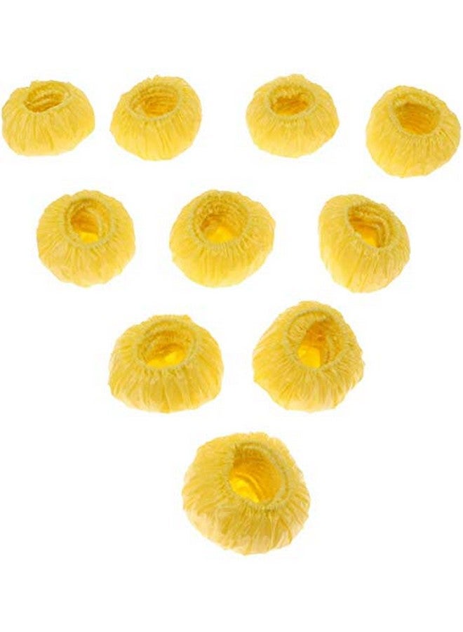 FRECI 100Pcs Disposable Ear Covers Kids Baby Boys Girls Disposable Bath Shower Ear Protectors Caps For Hair Dye Shower Bathing Yellow - Image 3