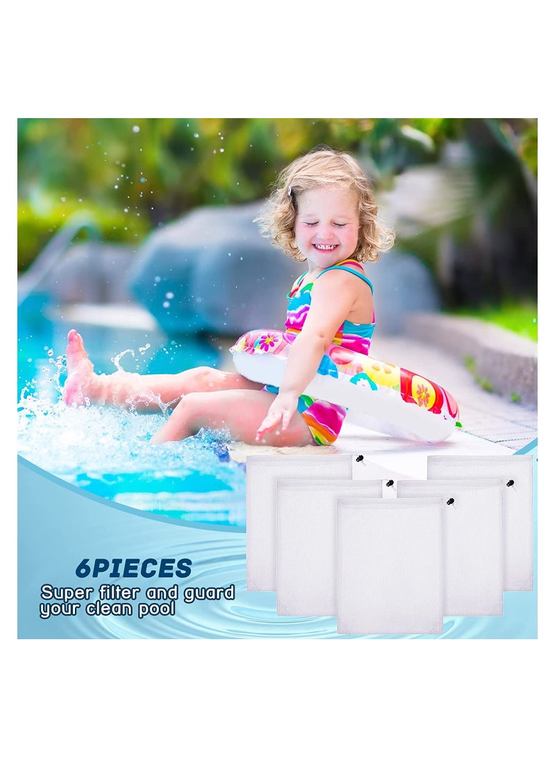 SYOSI Vacuum Pool Cleaner Fine Mesh Bag, 9 x 13.8 Inch Nylon Pool Vacuum Net Bag Replacement Bag, for Pool Cleaner Inground and above Ground Swimming Pool, 6 Pack - Image 4