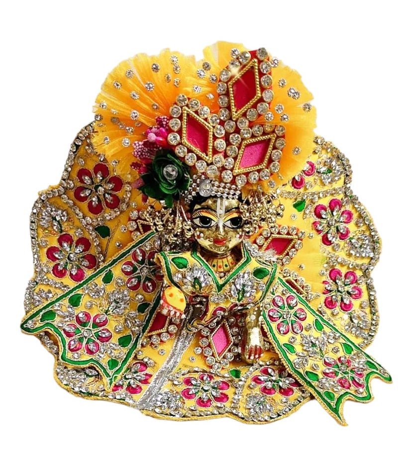 Partish Laddu Gopal Janamashtmi Dress l Ladoo Gopal Dress l Kanha Ji Dress Size 0 1 2 4 5 6 (Size 4, H) - Image 1