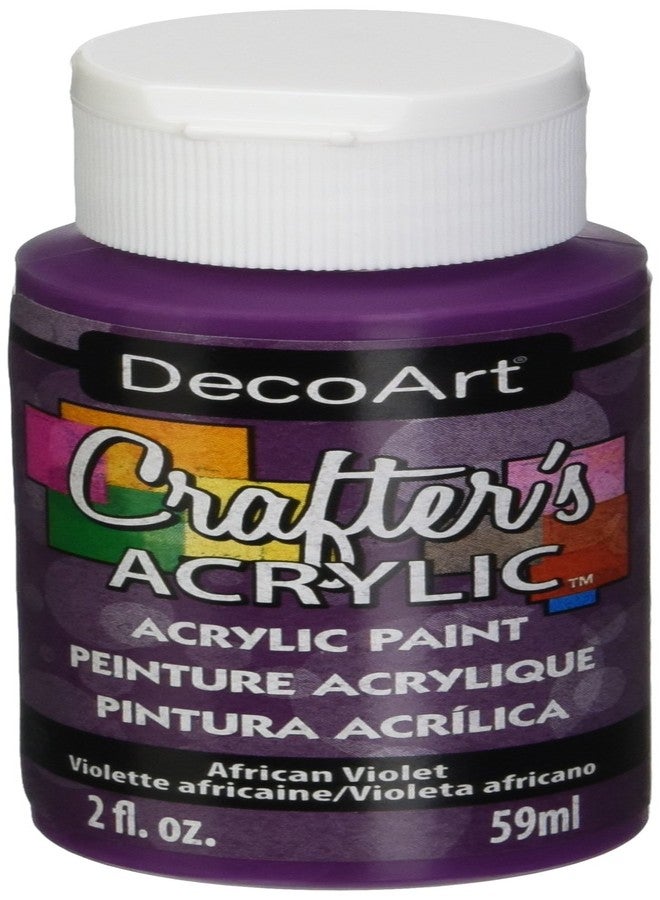 DecoArt DCA74-3 Crafter's Acrylic Paint, 2-Ounce, African Violet - Image 1