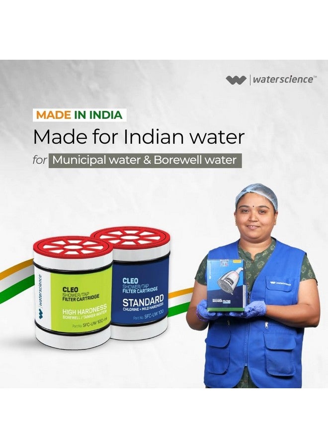 WaterScience CLEO Shower Filter for Hard Water - Multi Flow | Water Softener for bathroom | Shower Head Hard Water Filter | For Borewell / Tanker Water - CLEO SFM 419 - Image 4