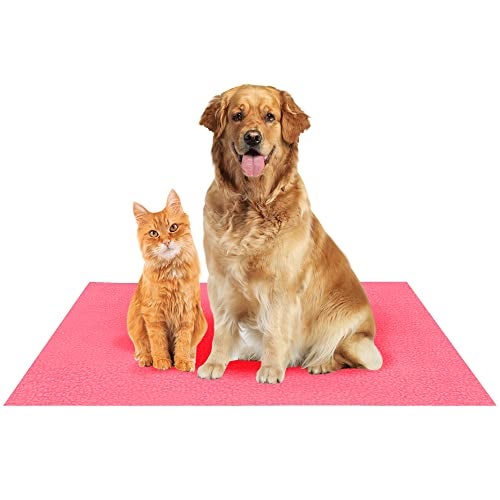 Amorite Dog Pee Pad 140 X 100 Salmon Rose (Large) | Washable Reusable Pee Mat for Dogs | Leakproof Dog Potty Training Mat | Indoor Pet Training Pads | Non-Slip Pee Mat for Dogs and Puppies - Image 1