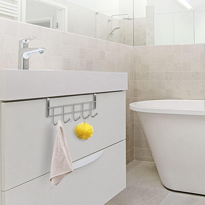 كلاراكو Klarako 2 قطعة من الفولاذ المقاوم للصدأ شديد التحمل لتعليق المناشف/خطاف المعاطف على الحائط لتعليق المعاطف والملابس والقبعات - Image 5