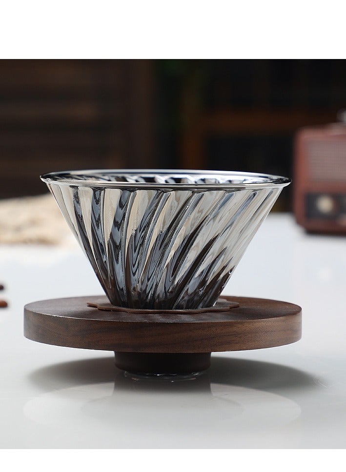 قمع ترشيح وتقطير الة القهوة المختصة وعاء فلتر جهاز تقطير بطريقة V60 مقاس 02 - Image 2