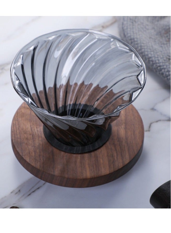 قمع ترشيح وتقطير الة القهوة المختصة وعاء فلتر جهاز تقطير بطريقة V60 مقاس 02 - Image 1