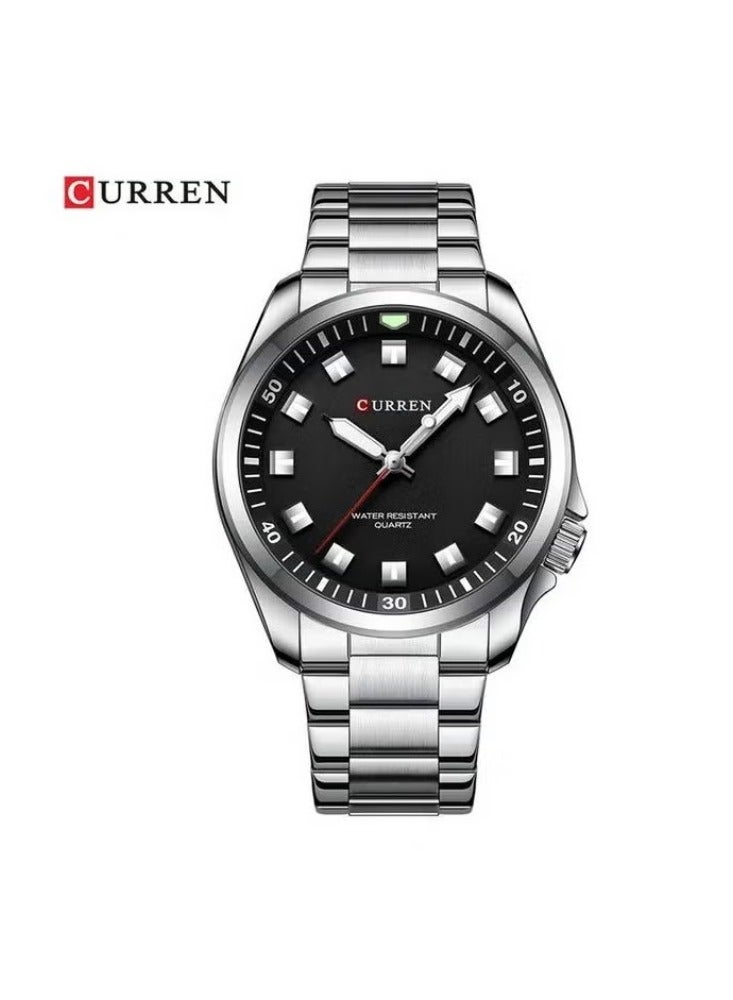 كارين ساعة كورين 8451 أصلية للرجال بسوار من الستانلس ستيل - Image 1