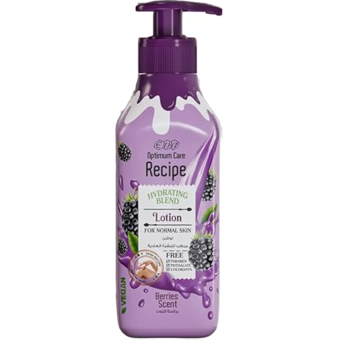 Eva cosmetics Optimum Care Recipe Hydrating Blend Lotion For Normal Skin - Berries Scent 370 Ml
