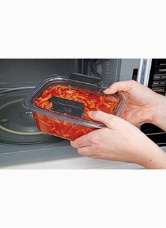 sistema Sistema 920ML Brilliance Medium Rectangle Clear : Food Storage - Microwave-safe - Dishwasher-safe - Leak-proof - BPA-free  - Image 2