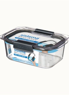 sistema Sistema 920ML Brilliance Medium Rectangle Clear : Food Storage - Microwave-safe - Dishwasher-safe - Leak-proof - BPA-free  - Image 4