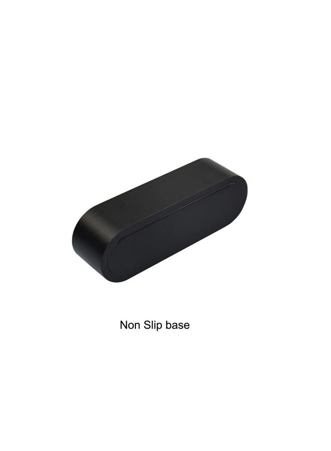 enyuwlcm Metal Desktop Card Holder for Desk Stylish Aluminum Alloy Business Card Display Stand for Men Office Black 1 Pack - Image 3