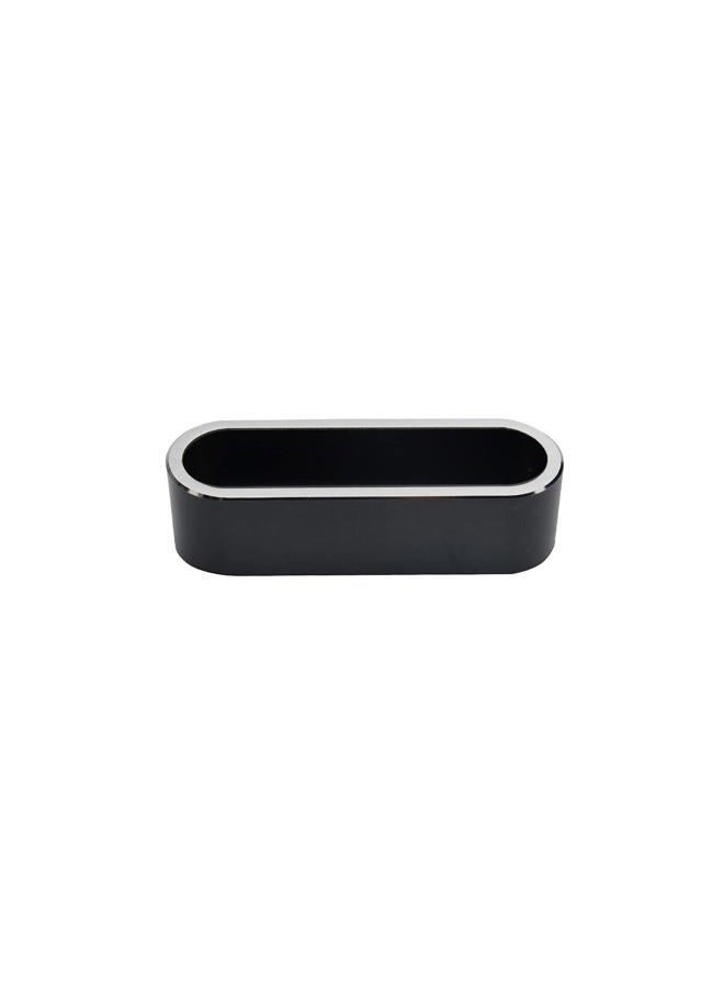 enyuwlcm Metal Desktop Card Holder for Desk Stylish Aluminum Alloy Business Card Display Stand for Men Office Black 1 Pack - Image 1