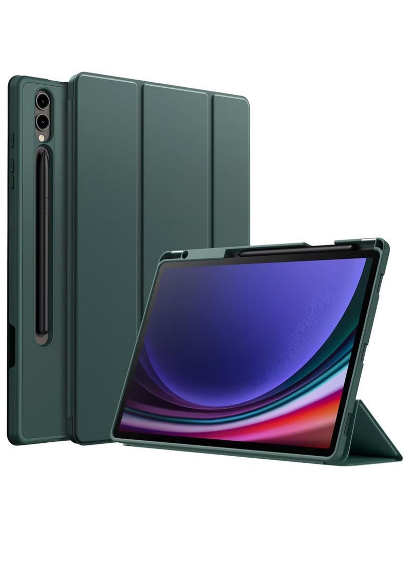SmartGrist Samsung Galaxy Tab S10 Plus 12.4 Inch Case with S Pen Holder – Soft TPU Tri-Fold Stand, Protective Cover, Auto Wake/Sleep, S Pen Charging Support - Image 1