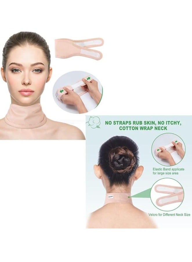 Arabest Castor Oil Pack Wrap, Adjustable Reusable Organic Castor Oil Pack Kit, Castor Oil Packs for Liver Detox, Less Stress, Castor Oil Free, Cotton Machine Washable Leak Proof(Skin Color Waist+Neck) - Image 5