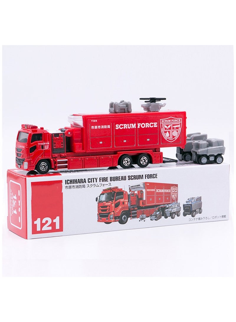 نموذج سيارة من خليط معدني لمحاكاة شاحنة إطفاء مدينة إيتشيهارا