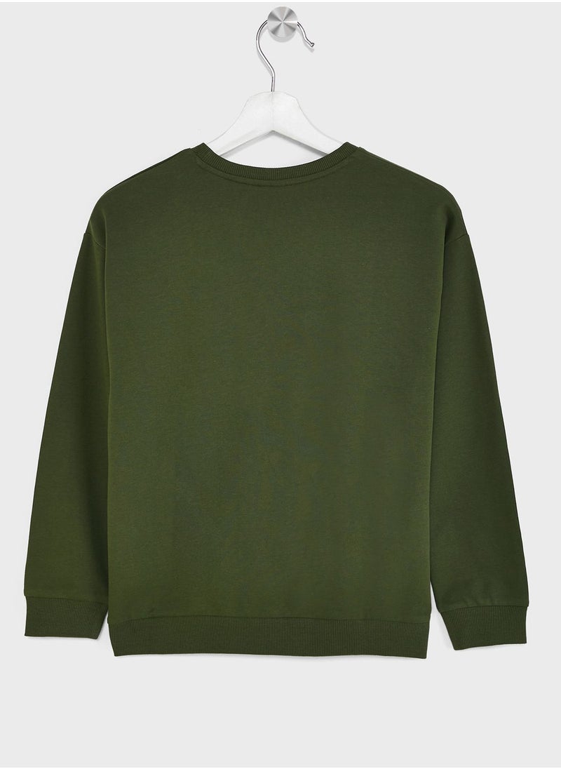 NAME IT - Kids Slogan Sweatshirt - Image 1