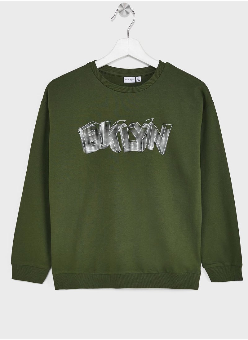 NAME IT - Kids Slogan Sweatshirt - Image 1