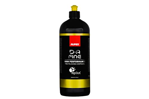 RUPES Fine Compound for Polish  Swirl Remover Dual Action Buffing Compound Liquid for Car Detailing  Removing Scratches High Performance Cleaning Supplies 1000ml338oz Single Bottle