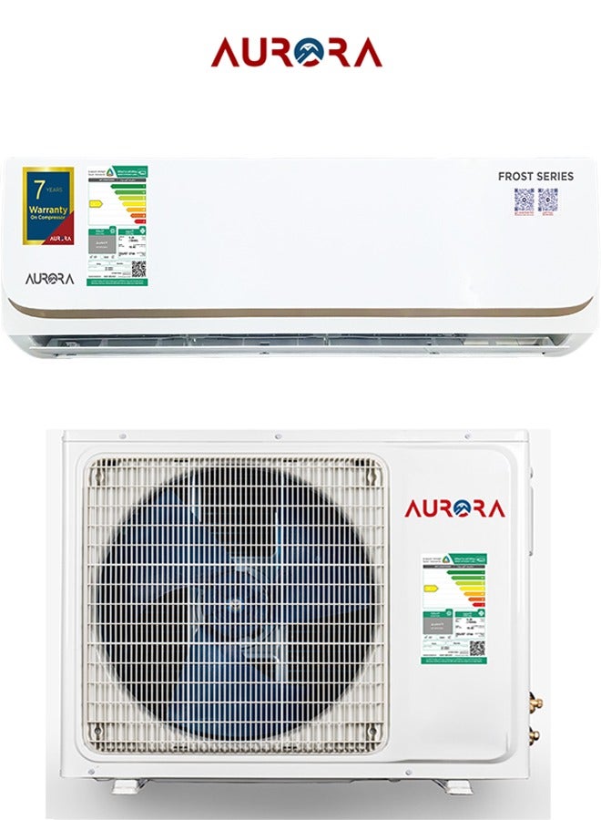 اورورا مكيف هواء سبليت جداري ١.٥ طن، ١٧٣٠٠ وحدة حرارية بريطانية - بارد فقط، أبيض | AR-18SMVC - Image 1