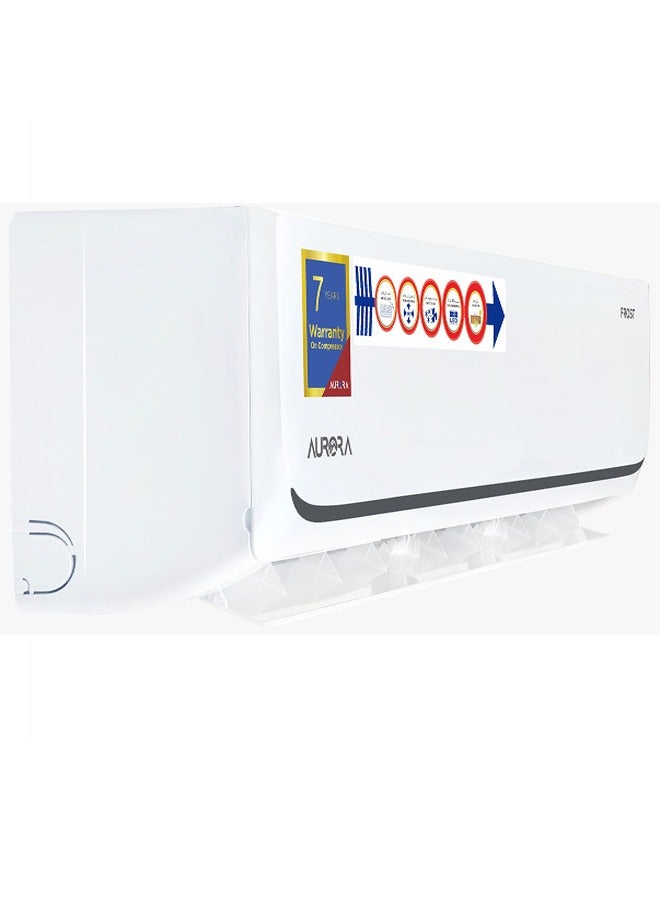اورورا مكيف هواء سبليت جداري ١.٥ طن، ١٧٣٠٠ وحدة حرارية بريطانية - بارد فقط، أبيض | AR-18SMVC - Image 2