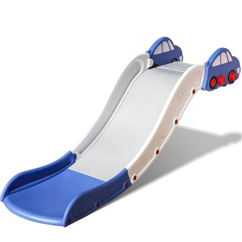 MOCUTEEN Couch Slide for Stairs Bed Kids Extended Widened Toddler Slide Plastic Indoor Toy Easy to Assemble Store Car Blue Plus - Image 2