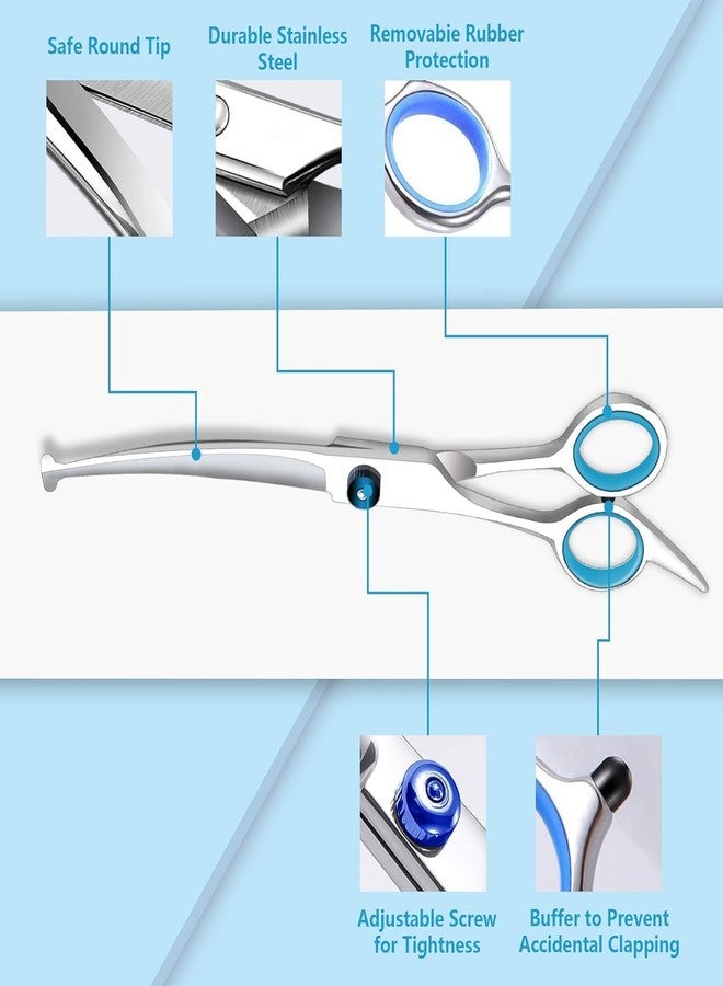 SQUISHCO 3Pcs Dog Grooming Scissors, Dog Hair Cutting Scissors, Precision Grooming Tools for Dogs and Small Pets - Image 4