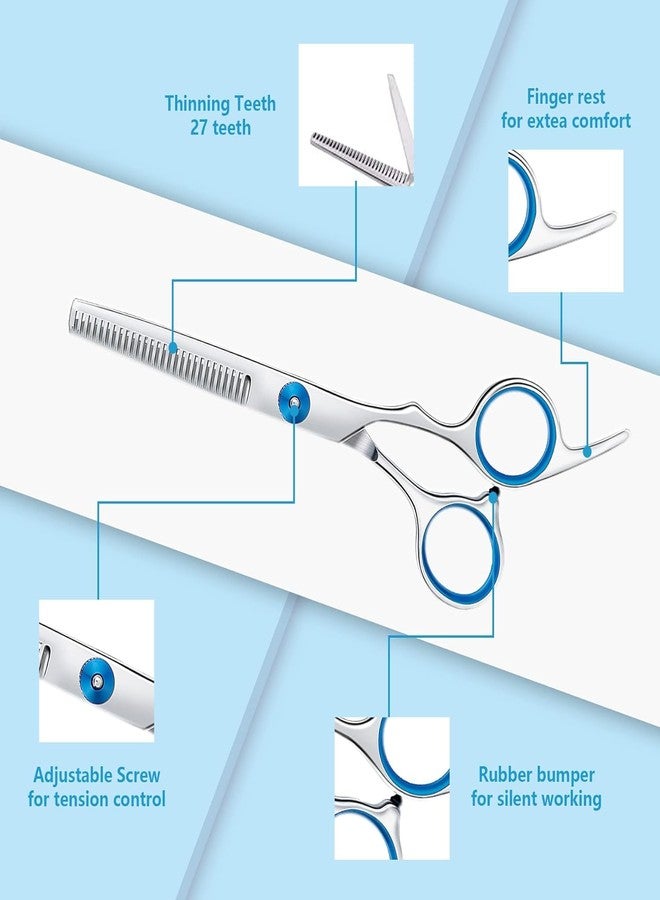 SQUISHCO 3Pcs Dog Grooming Scissors, Dog Hair Cutting Scissors, Precision Grooming Tools for Dogs and Small Pets - Image 2