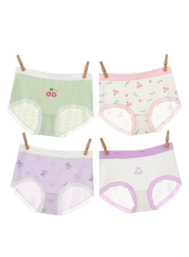 KUYING New Comfortable Skin friendly Breathable Underwear Set 0f 4