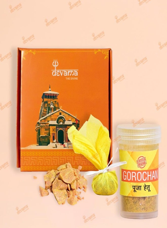 Devama The Divine Original Gaulochan (Gorochan) | Authentic Spiritual Substance for Tantra, Pooja, and Sadhana | Sacred Herbal Powder for Ritual Use (FOR EXTERNAL USE ONLY) - Image 1