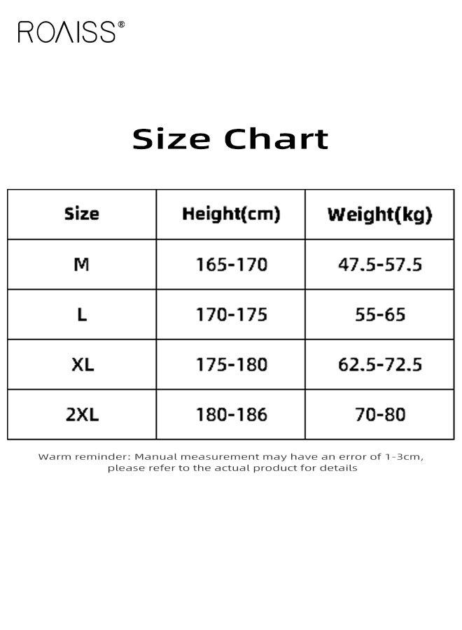 roaiss Men's Three Color Striped Loose Fit T-Shirt Round Neck Long Sleeve Top Oversized Casual Cut, Soft Comfortable Material for Young Adults, Perfect for Spring and Fall Leisure Wear - Image 5