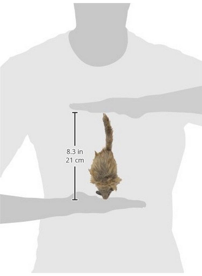 spot Ethical SPOT Shaggy Plush Giant Mouse - Cat Toy, Fuzzy Mice with Catnip and Rattle Toy for Indoor Cats and Kittens, Perfect Size for Pouncing on, Chasing, Hunting - 8.5in, 1 Piece - Image 3