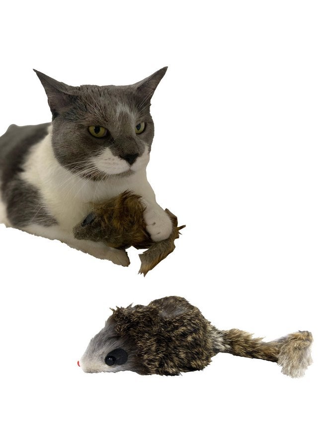 spot Ethical SPOT Shaggy Plush Giant Mouse - Cat Toy, Fuzzy Mice with Catnip and Rattle Toy for Indoor Cats and Kittens, Perfect Size for Pouncing on, Chasing, Hunting - 8.5in, 1 Piece - Image 1