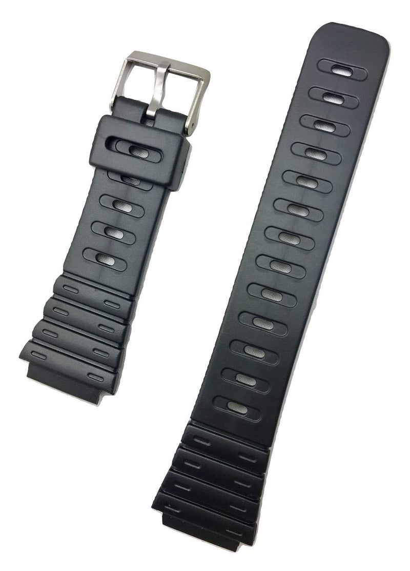 NewLife 20mm Black Rubber Watchband - Comfortable and Durable PVC Material Watchstrap - Image 2