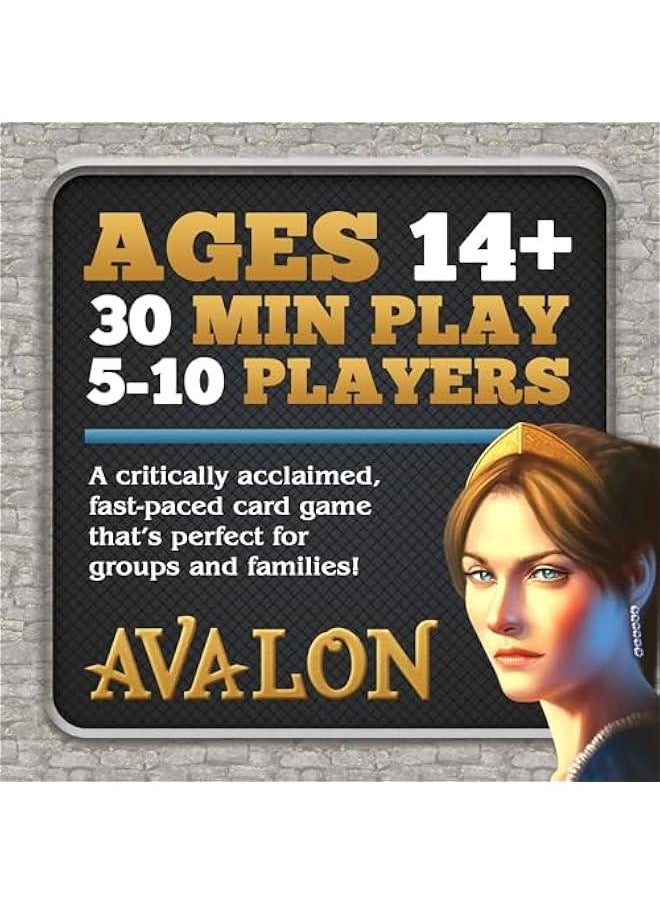The Resistance: Avalon Card Game - Thrilling Social Deduction Board Game - Quick Strategy & Deception for 5-10 Players - Ages 13+ - 30 Minute Play Time - By Indie Boards & Cards