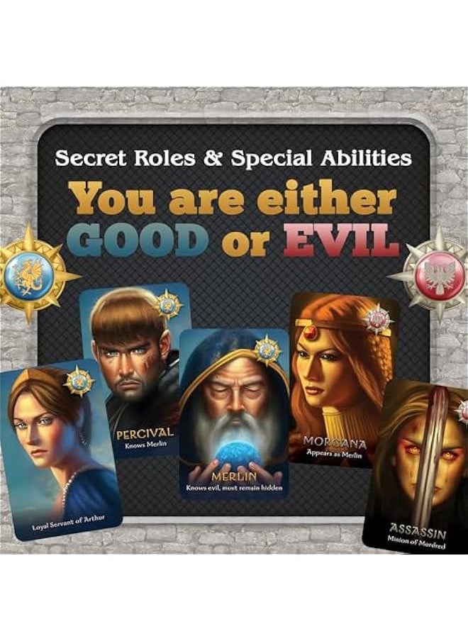 The Resistance: Avalon Card Game - Thrilling Social Deduction Board Game - Quick Strategy & Deception for 5-10 Players - Ages 13+ - 30 Minute Play Time - By Indie Boards & Cards