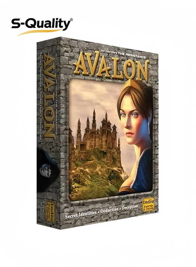 S-Quality The Resistance: Avalon Card Game - Thrilling Social Deduction Board Game - Quick Strategy & Deception for 5-10 Players - Ages 13+ - 30 Minute Play Time - By Indie Boards & Cards - Image 1