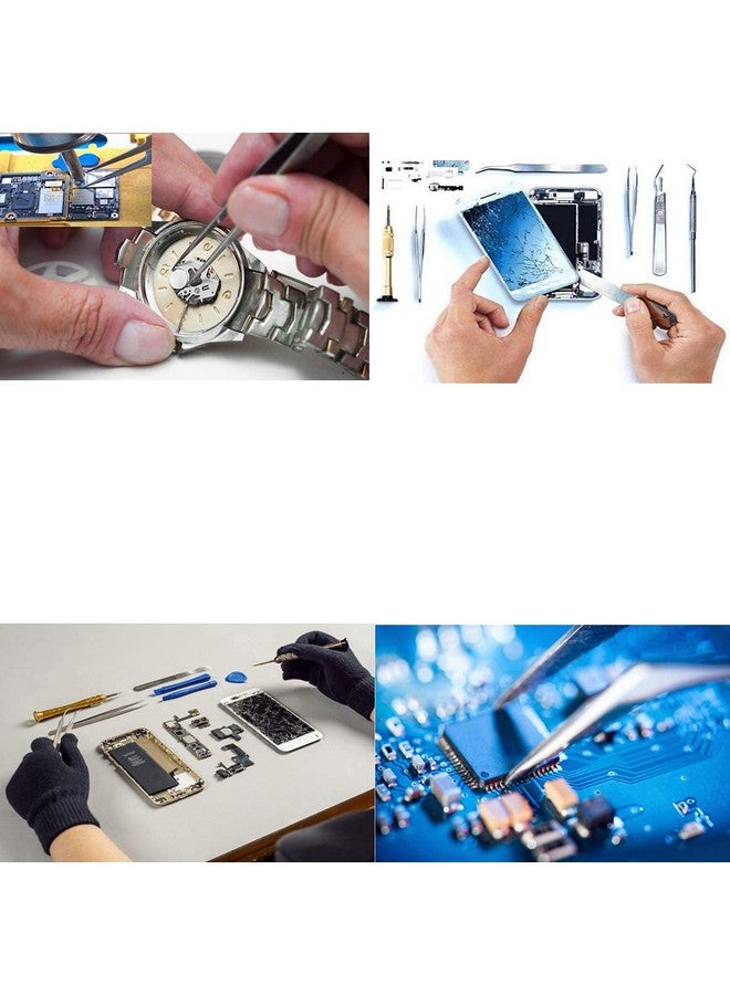 TECHDELIVERS¬Æ Stainless Steel Non-Magnetic Tweezer For Electronics Use & Personal Care - Image 5