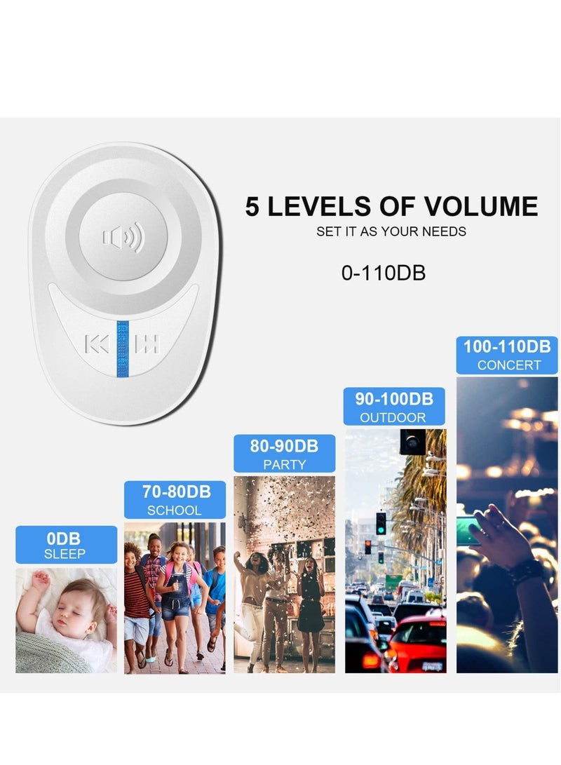 Y&D Wireless Doorbell Waterproof Mini 1000ft Range 110dB Mute Mode 45 Door Chimes and Colorful LED Flashing for Home Office  - Image 4