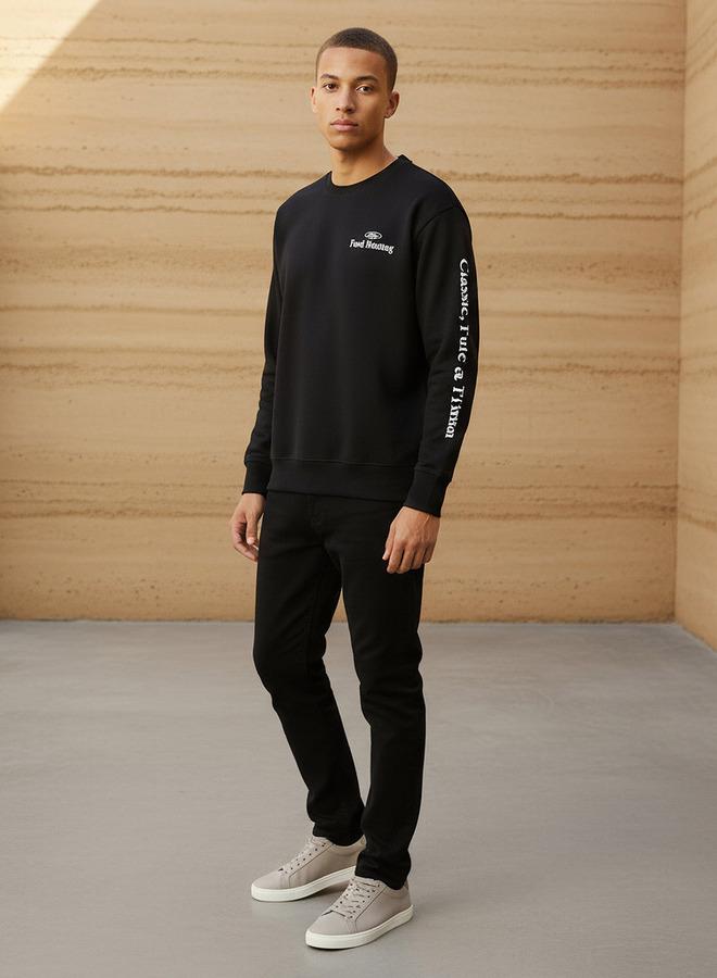 SP Characters Men Regular Fit Ford Mustang Print Sweatshirt - Image 2