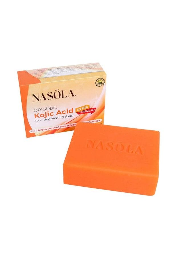 Nasola - Kojic Acid Soap For Skin Brightening Acne Dark Spot Remover For Face & Body Underarm & Armpit Fades Hyperpigmentation & Evens Tone - Image 1