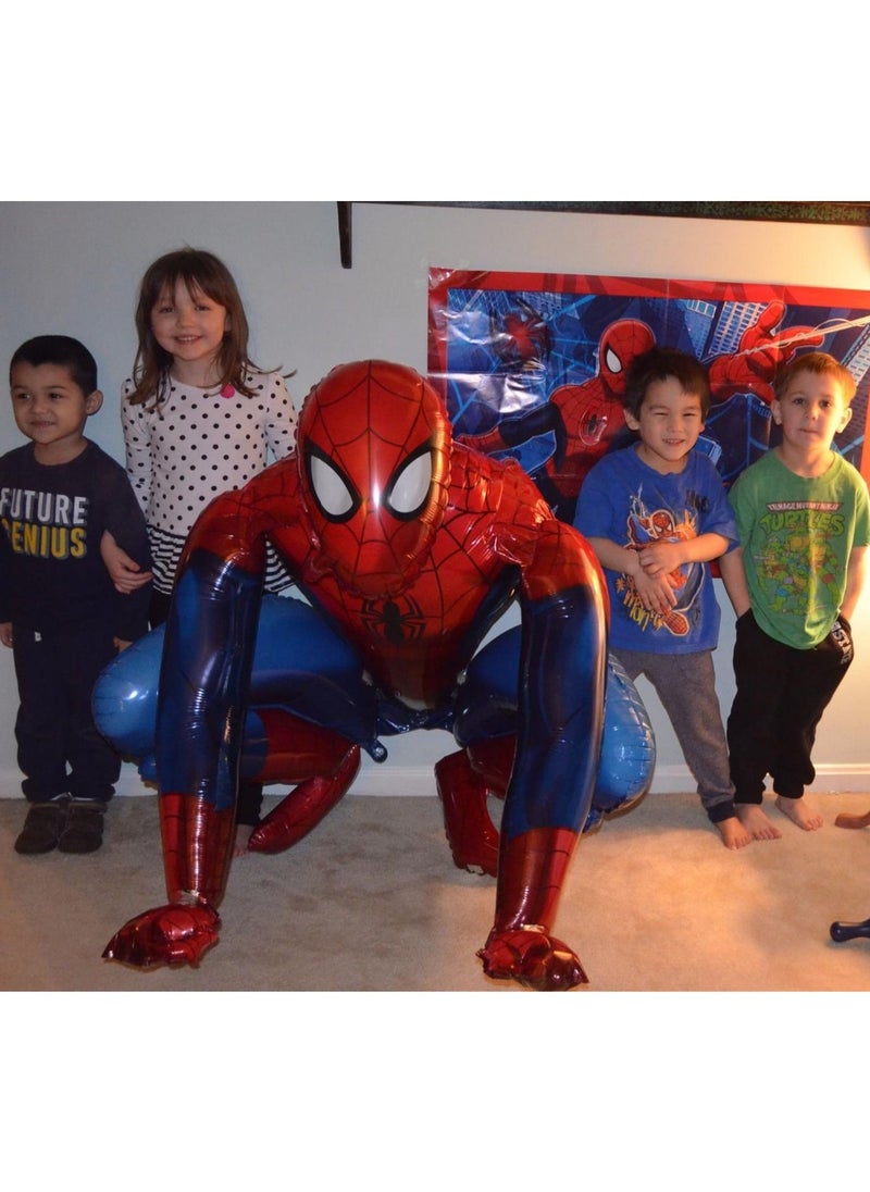 Sharpdo 3D Stereo Assembly Spiderman Aluminum Film Balloon Children's Cartoon Toy Party Decoration Standing Aluminum Film Balloon55X63CM  - Image 4