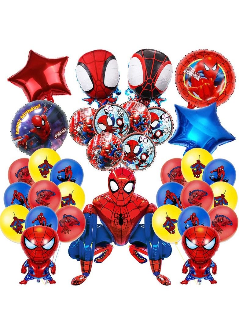Sharpdo 3D Stereo Assembly Spiderman Aluminum Film Balloon Children's Cartoon Toy Party Decoration Standing Aluminum Film Balloon55X63CM  - Image 2