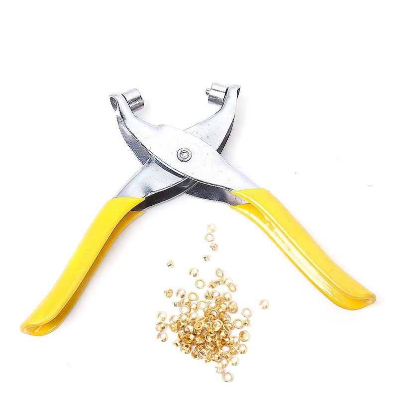Generic Grommet Rivets Eyelet Setting Plier Tool for Shoes Leather Belt Bags  - Image 1