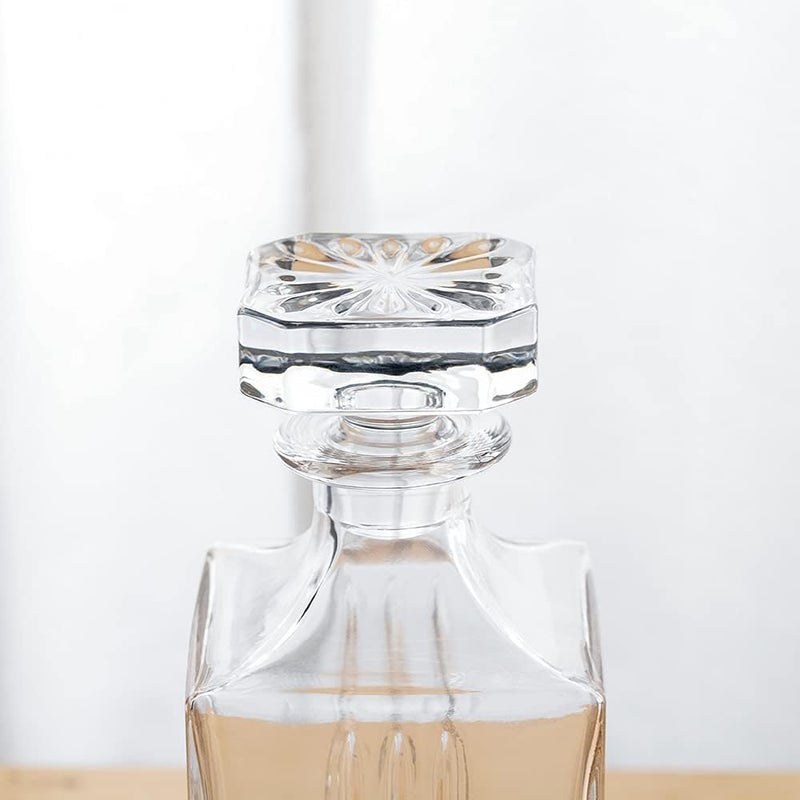 BHTHIM BHTHIM - Whiskey Decanter - Glass Decanter - Perfact for Whiskey, Wine, Scotch, Vodka -750ml. (Decanter)  - Image 5