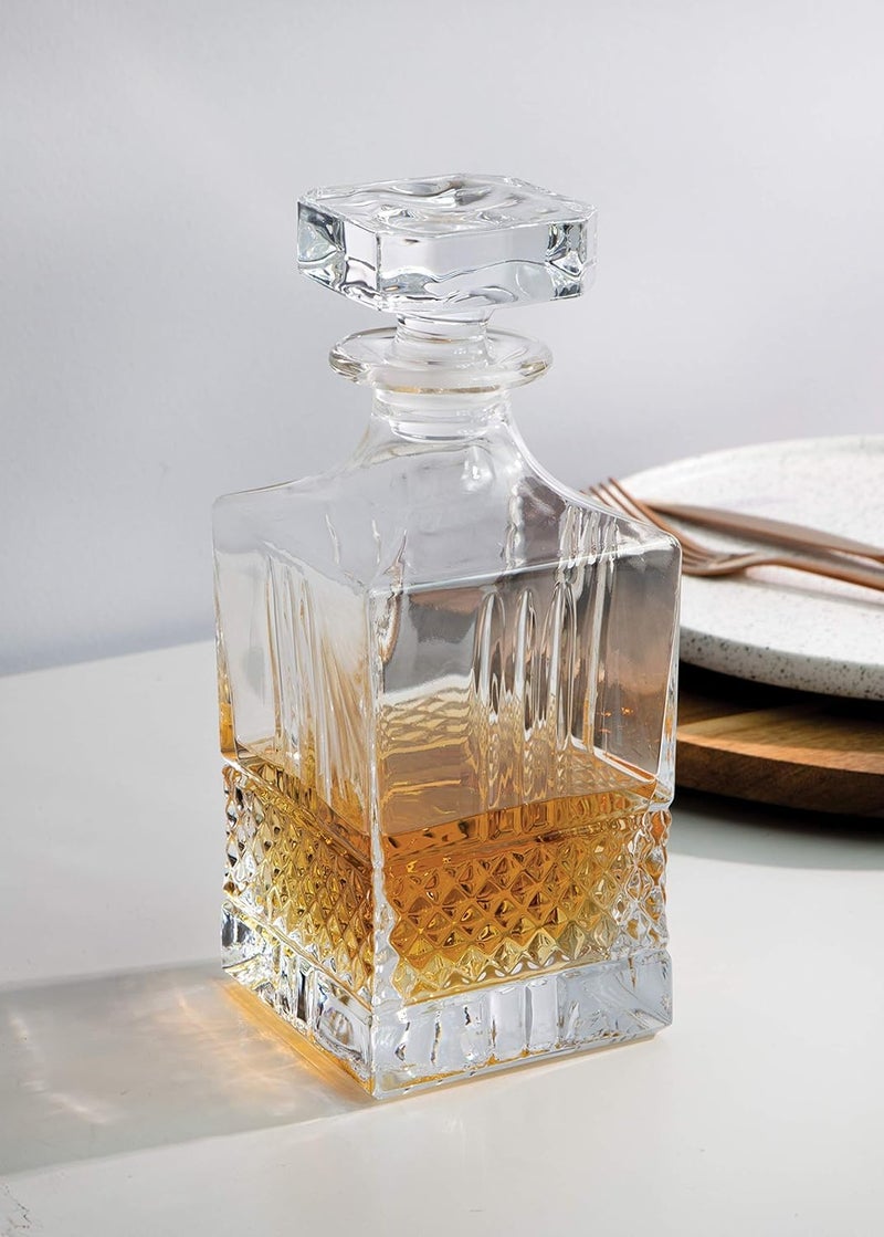 BHTHIM BHTHIM - Whiskey Decanter - Glass Decanter - Perfact for Whiskey, Wine, Scotch, Vodka -750ml. (Decanter)  - Image 4