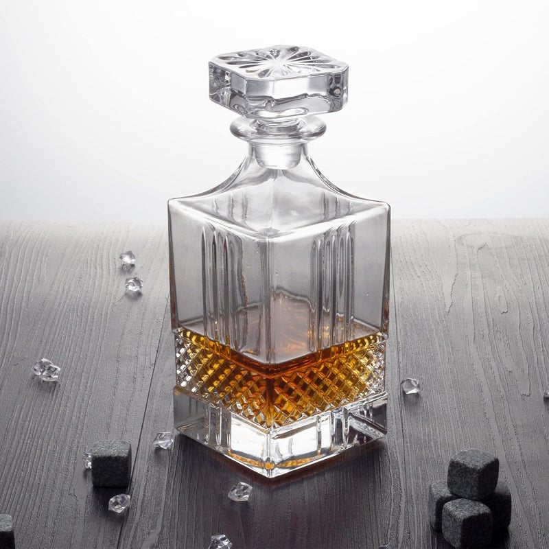BHTHIM BHTHIM - Whiskey Decanter - Glass Decanter - Perfact for Whiskey, Wine, Scotch, Vodka -750ml. (Decanter)  - Image 3