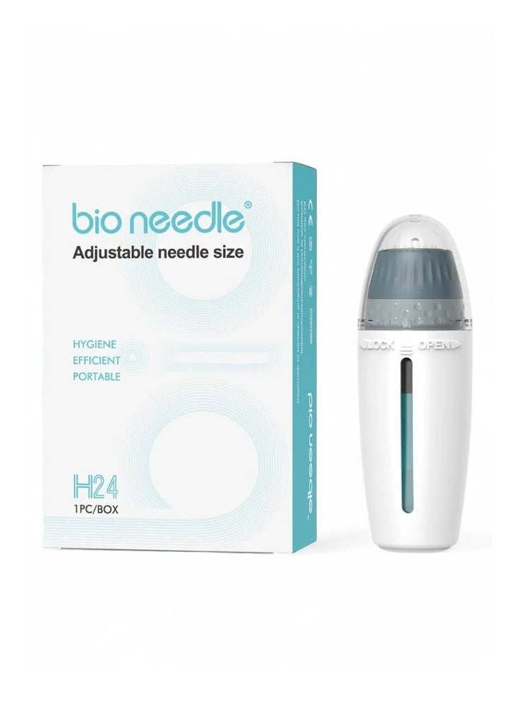 bio needle - Home Use Dr. Pen Derma Stamp Adjustable 0-1.5mm H24 Bio Needle for Skin Rejuvenation & 0.5mm for Men's Beard Growth - Image 1